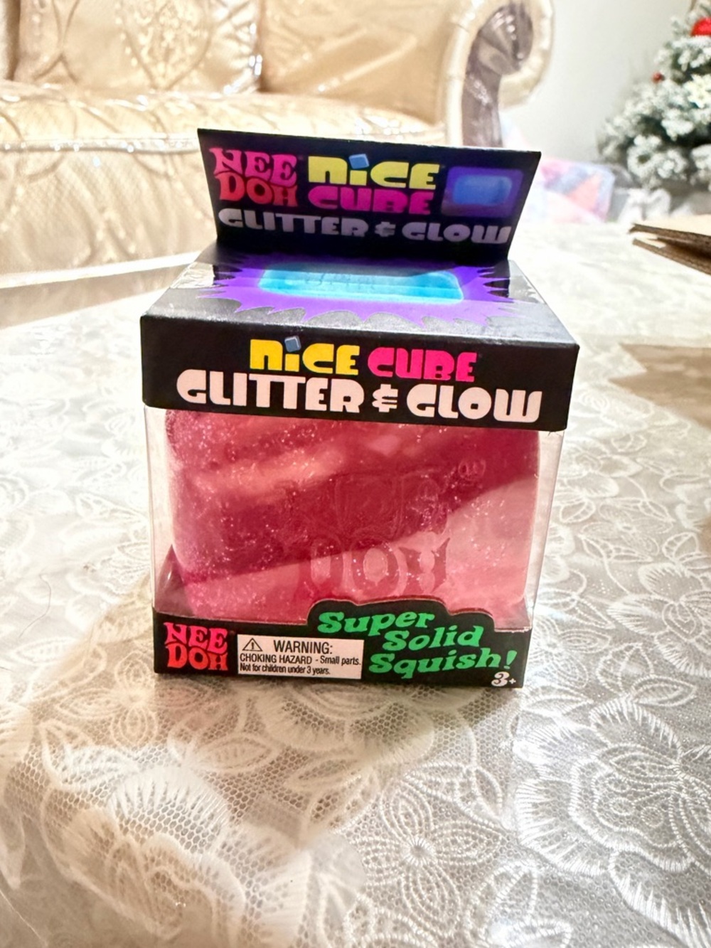 NeeDoh Nice Cube Glitter & Glow
